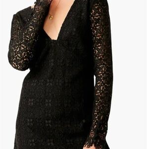 Elegant Black Lace Dress